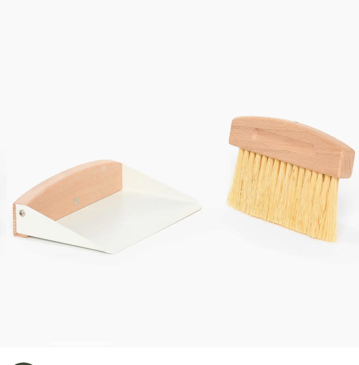 Wood Broom Dustpan Set