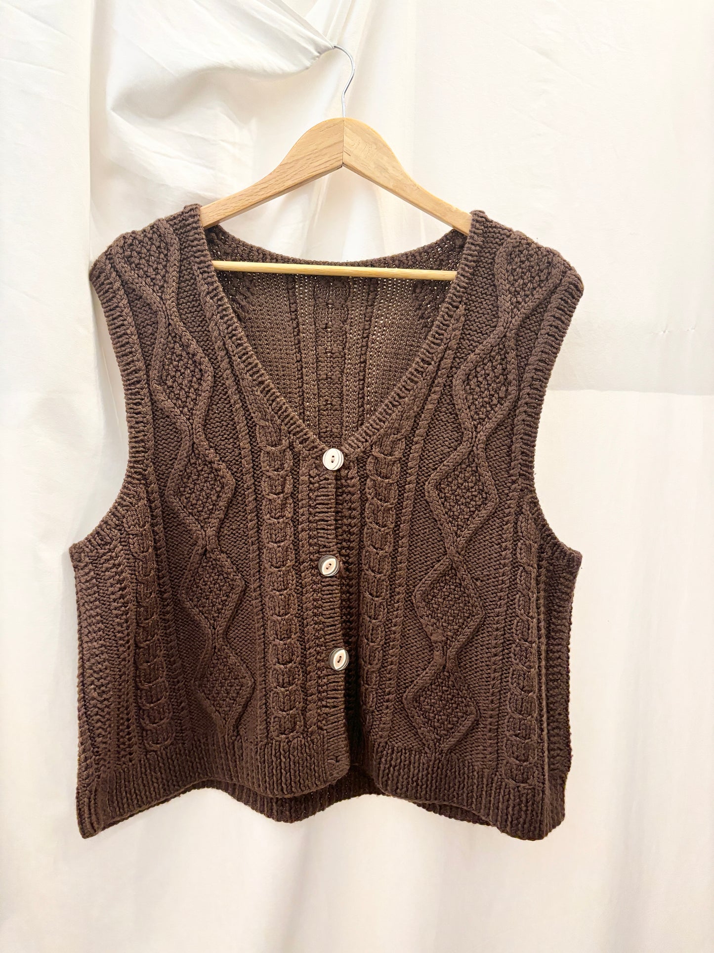 Handmade Brown Knit Sweater