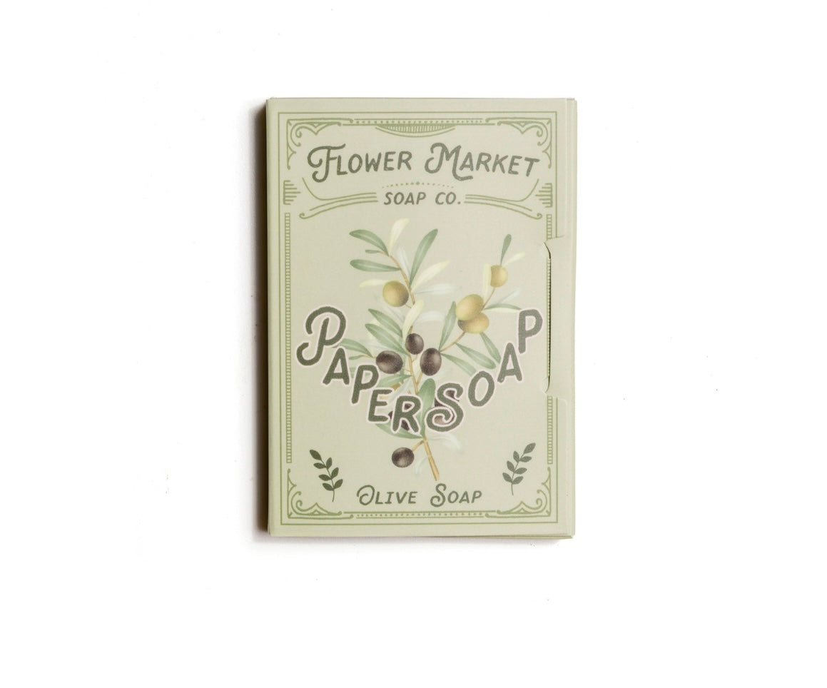 Paper Soap – Olive Oil, Travel Size, 50 Sheets