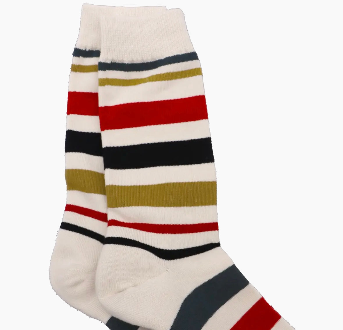 National Park Stripe Cotton Crew Socks