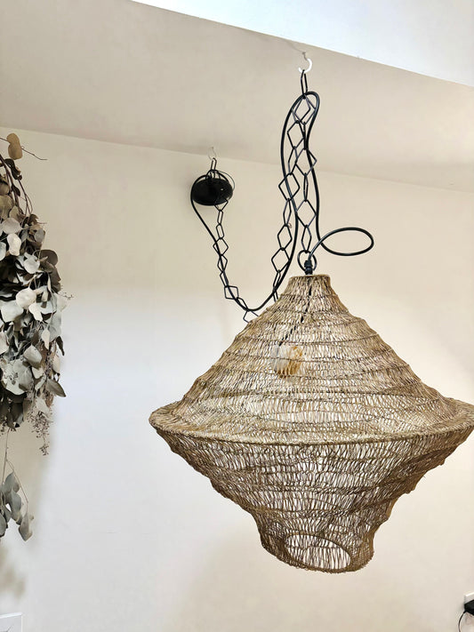 Iron Mesh Chandelier, Tiered