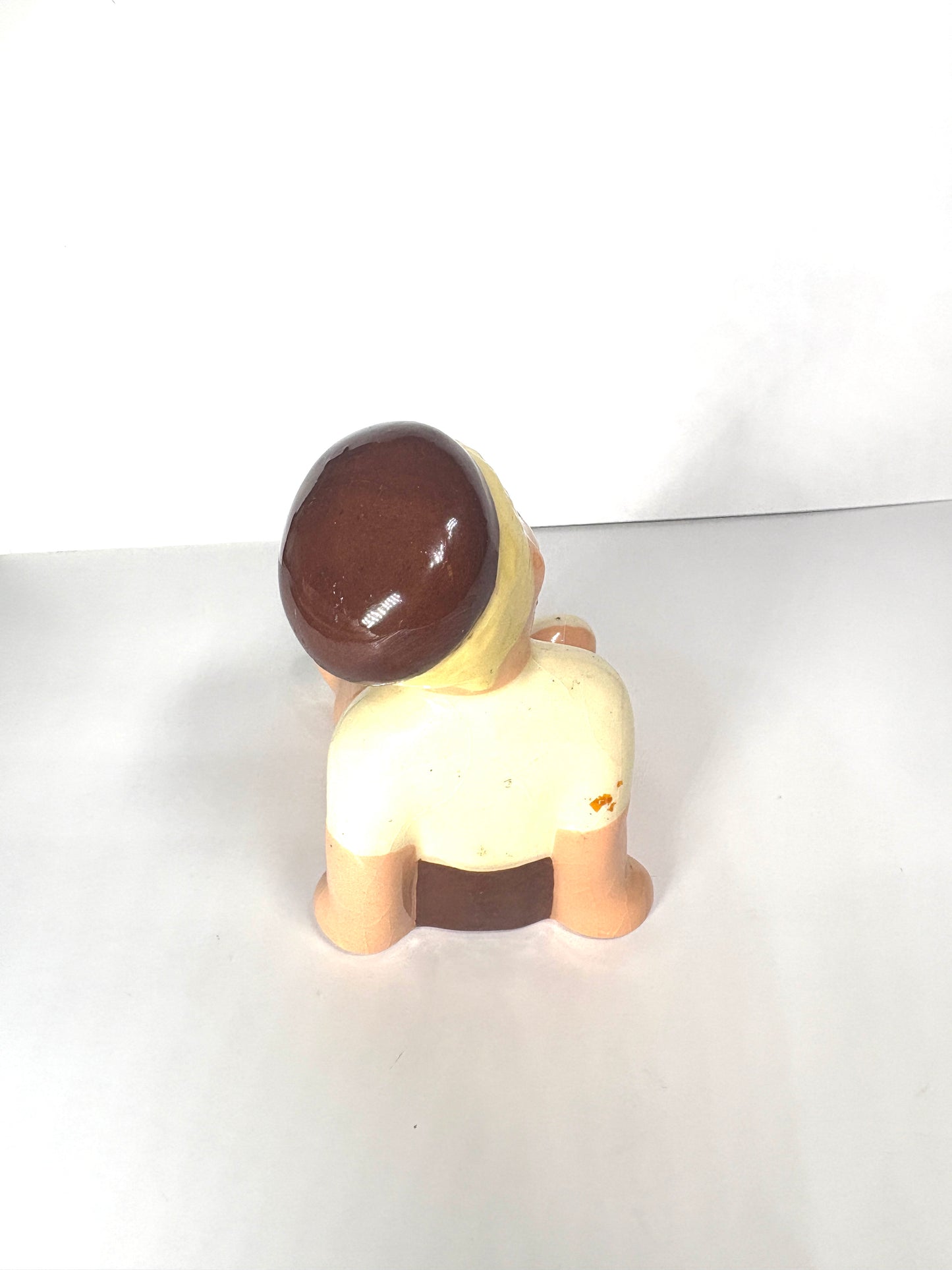 JANE FAUNTZ BUD BOY FIGURINE CALIFORNIA POTTERY 1940S