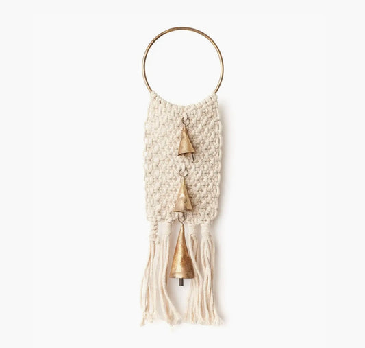 Macrame Cone Bells Door Hanger