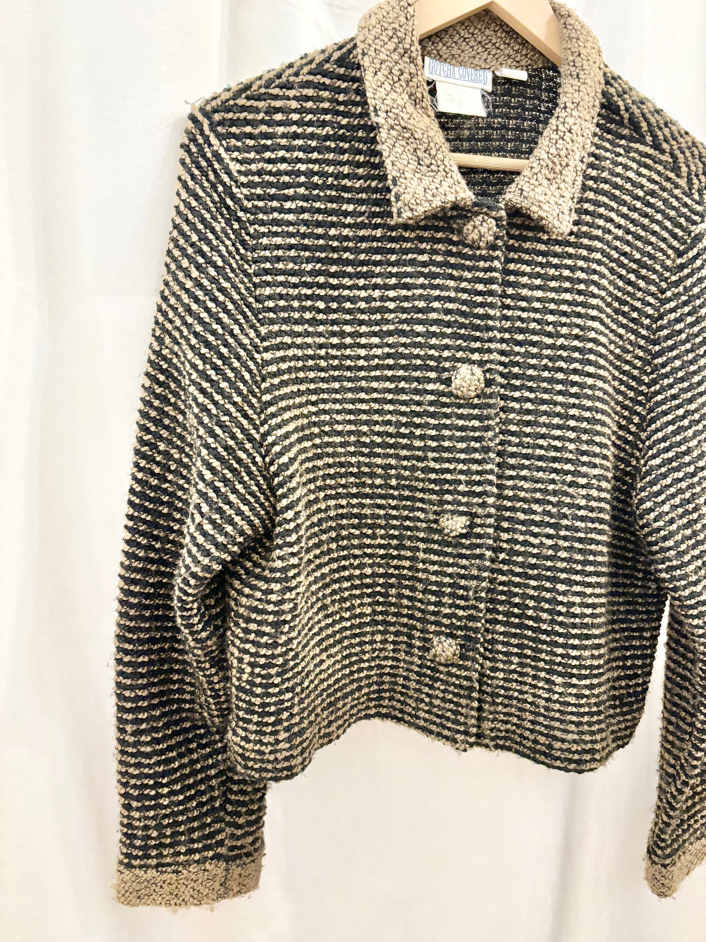 Vintage Bouclé Stripe Jacket