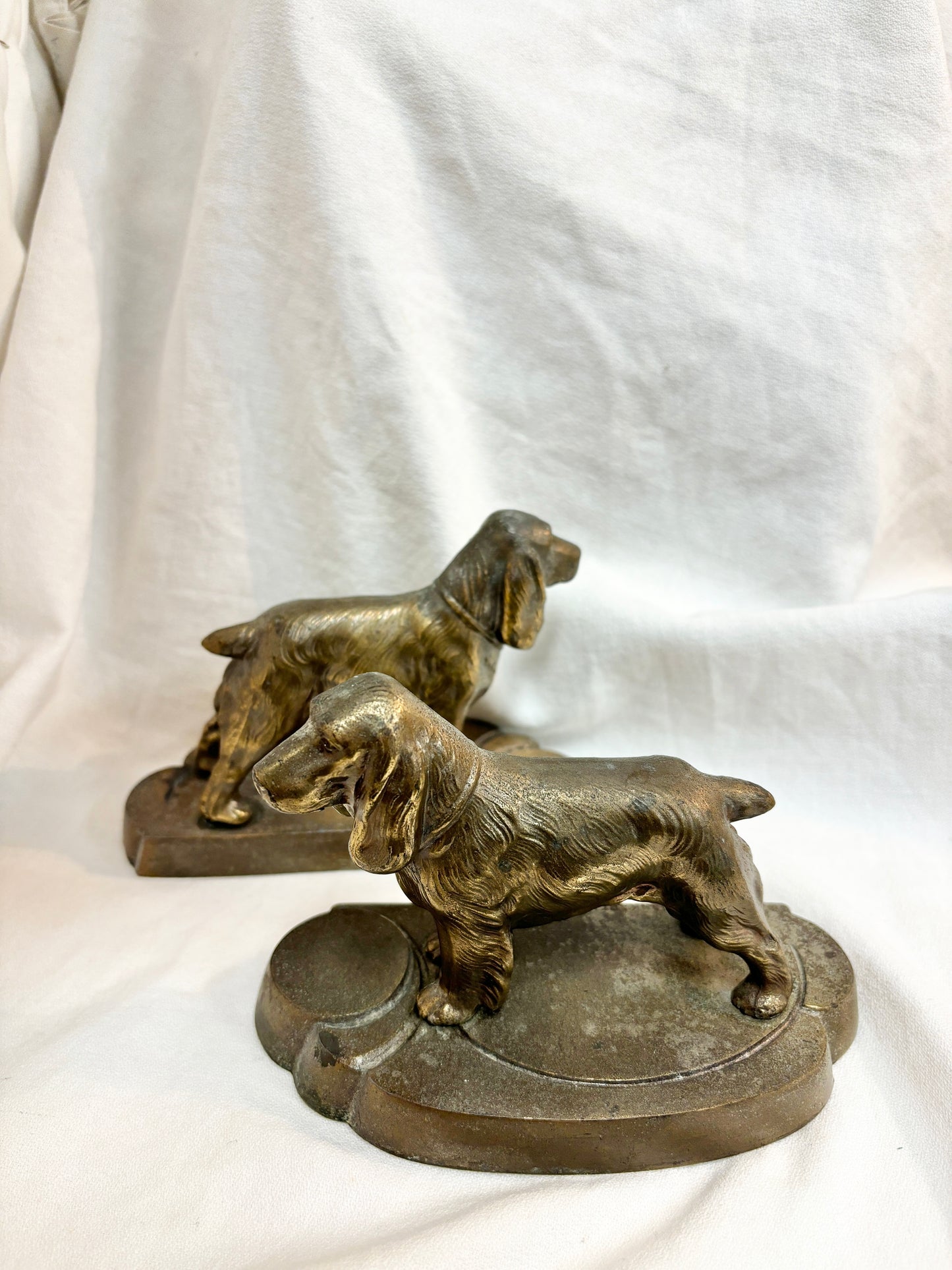 Antique Art Deco Spaniel Dog Bookend