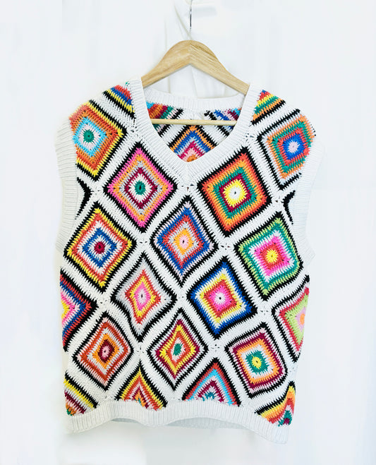 Granny Square Sweater Vest