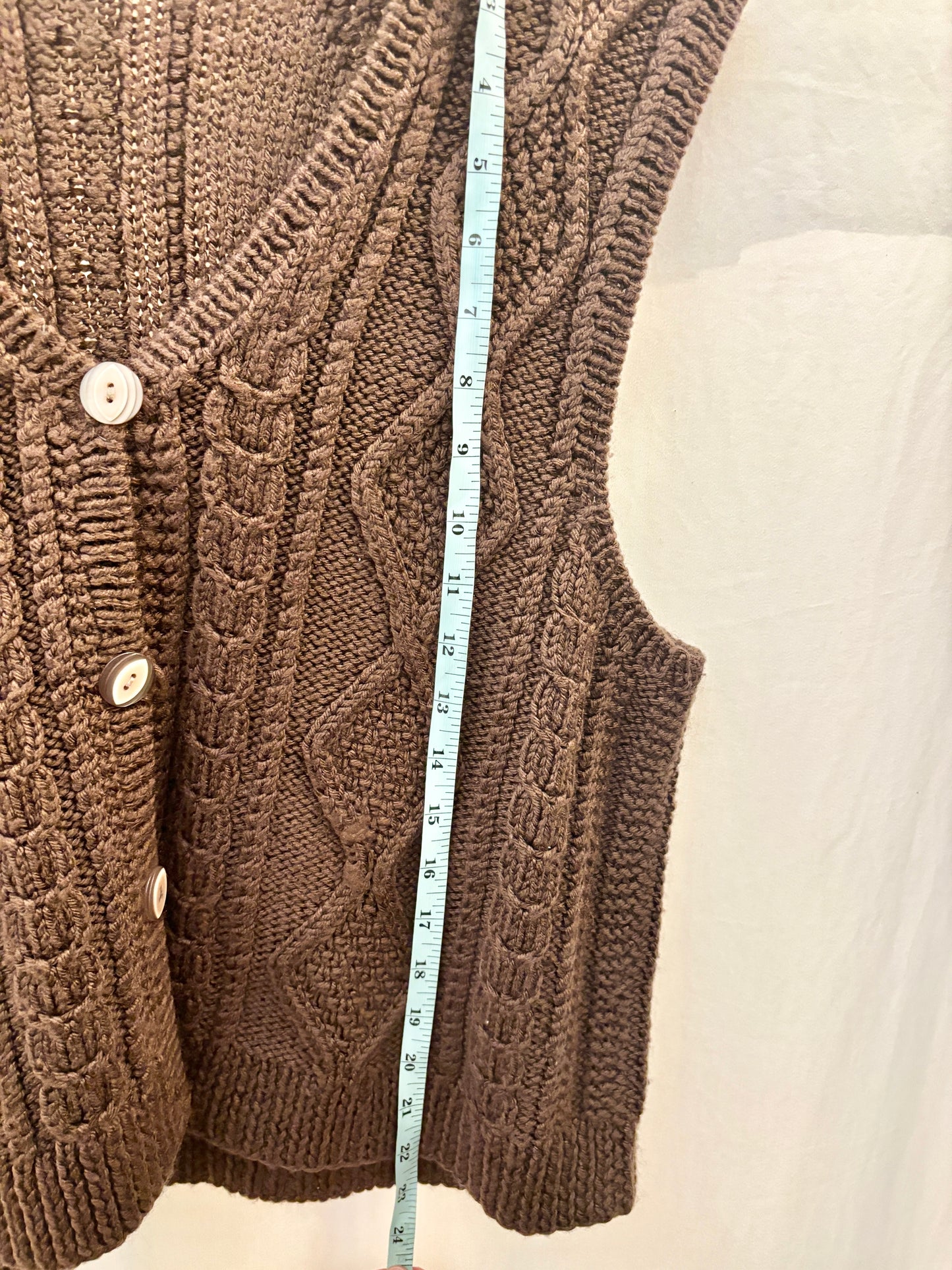 Handmade Brown Knit Sweater