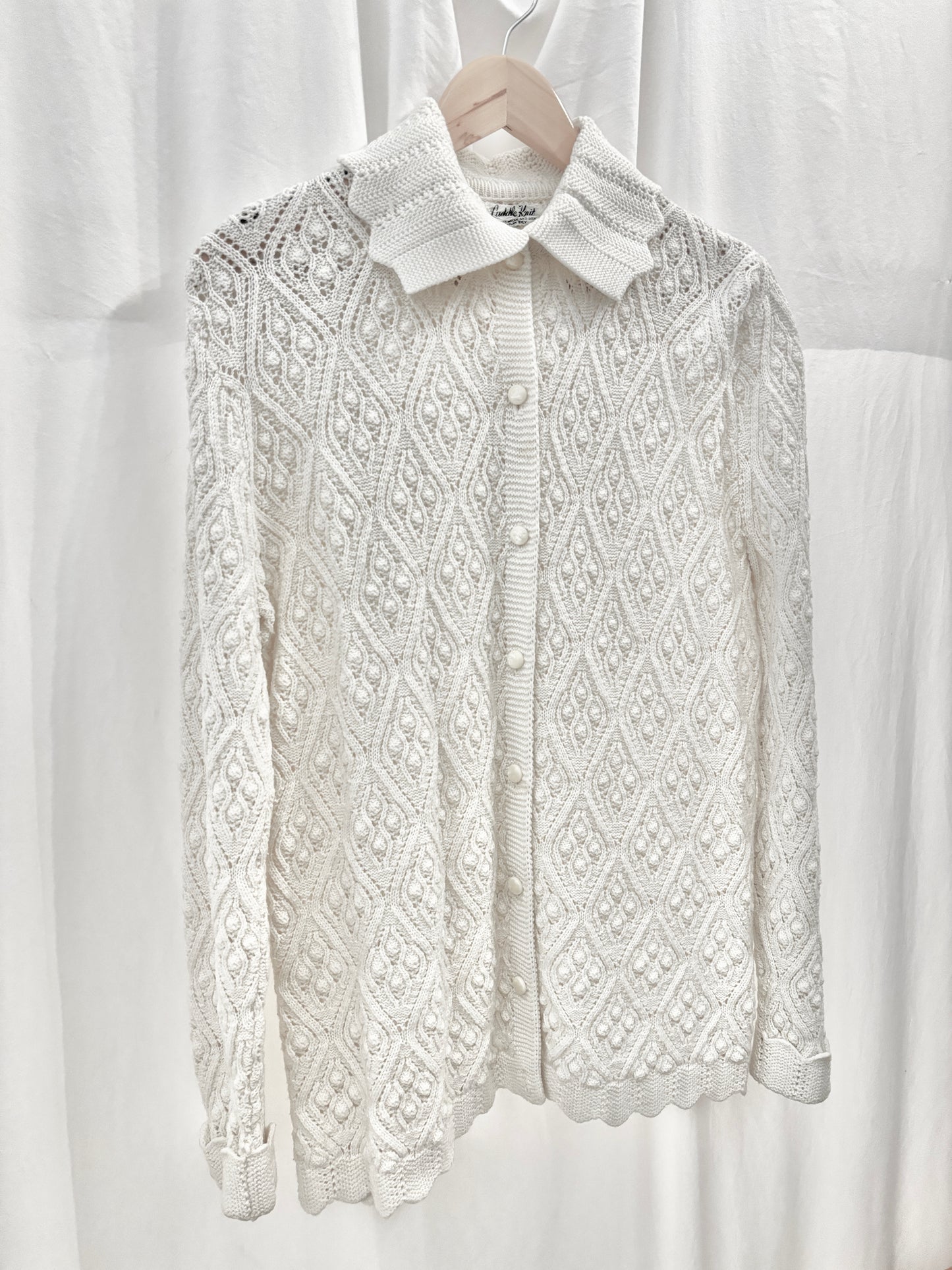 Vintage Cream Knit Sweater