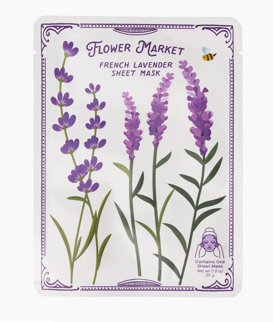 French Lavender Sheet Mask – Natural Soothing Paraben-Free