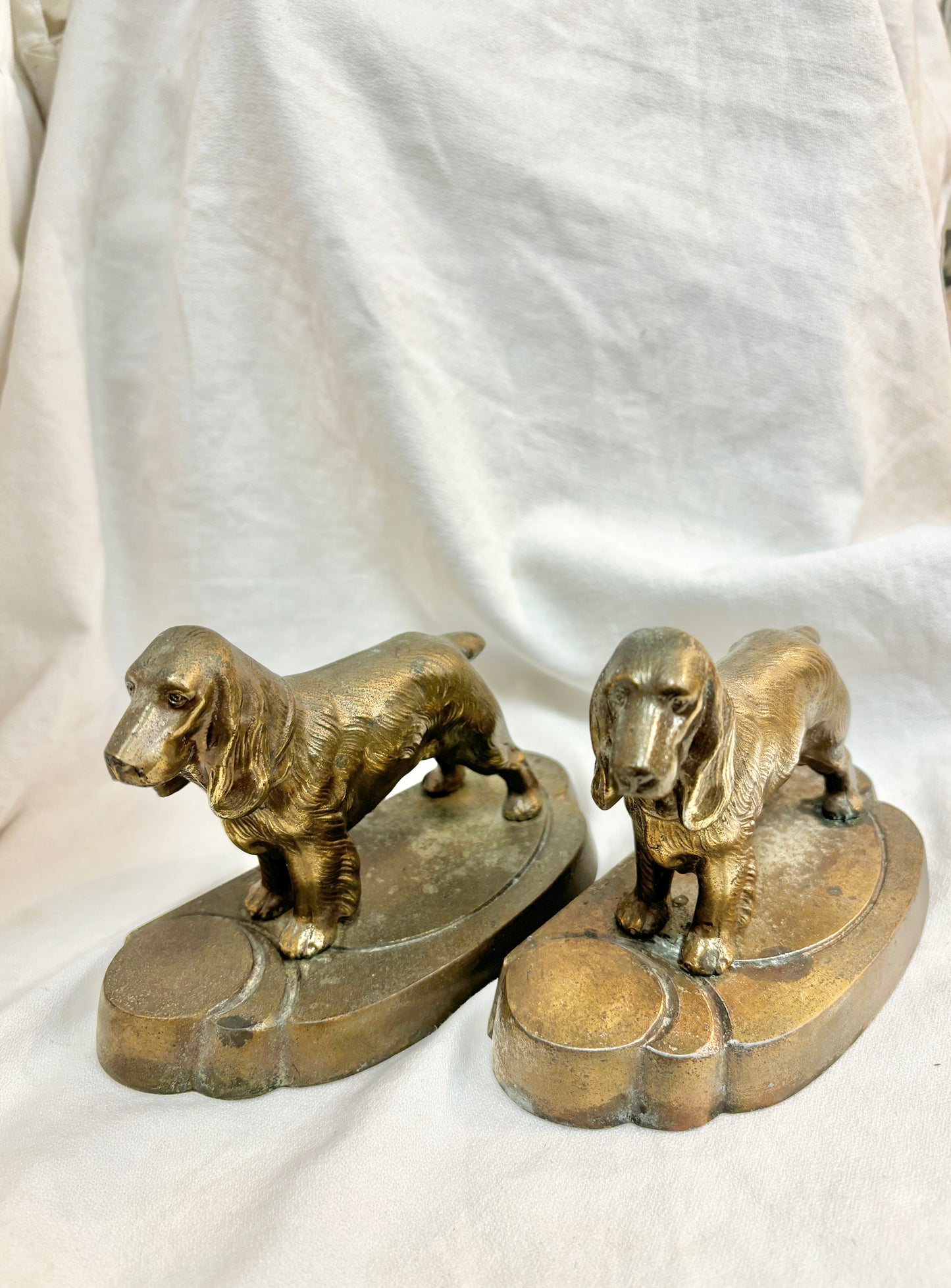 Antique Art Deco Spaniel Dog Bookend
