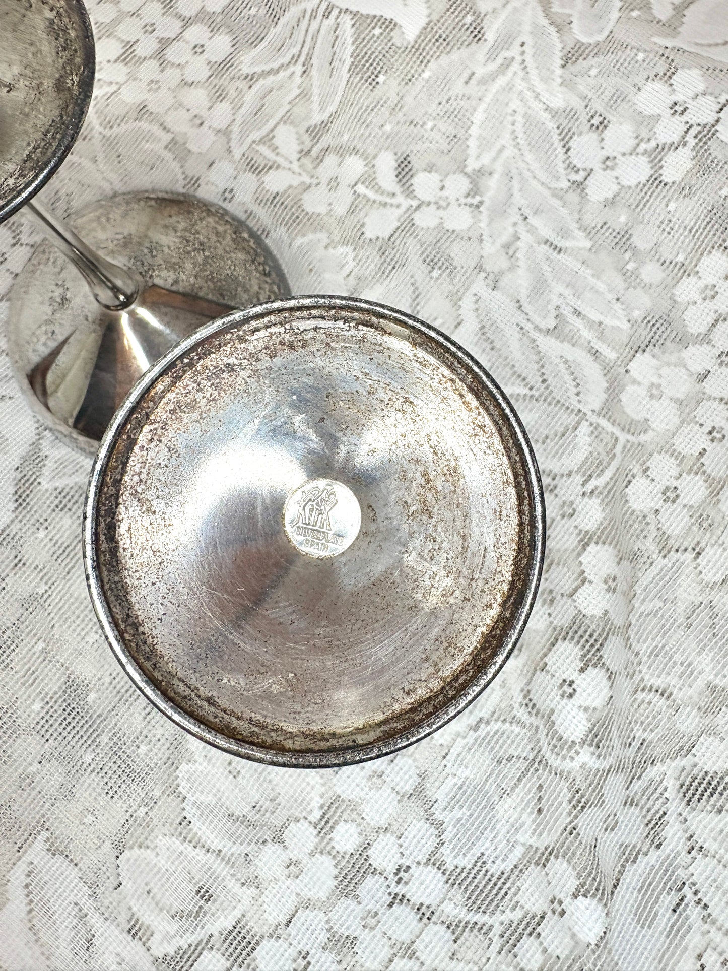 Pair of Silver Plated Champagne, Spain, 1980
