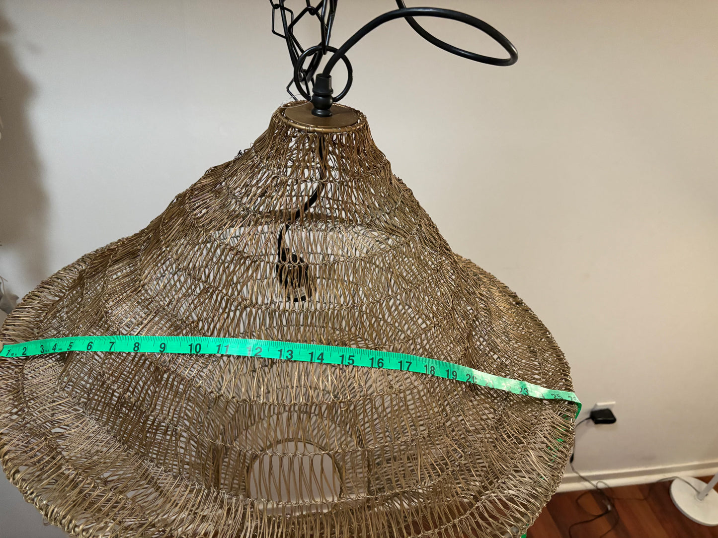 Iron Mesh Chandelier, Tiered