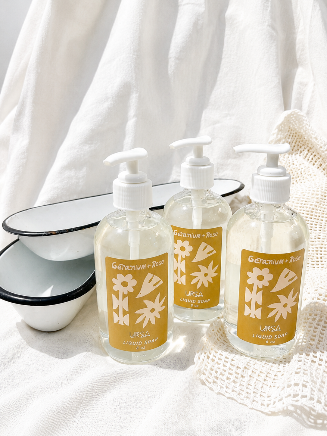 Geranium + Rose Liquid Soap