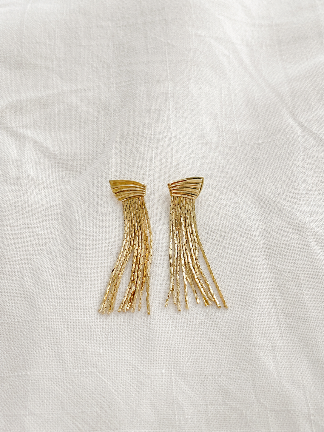 Gold-Tone Tassel Earrings