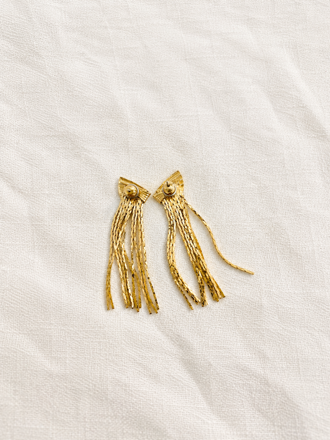 Gold-Tone Tassel Earrings