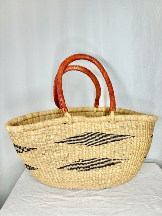 Natural Diamond Woven Basket