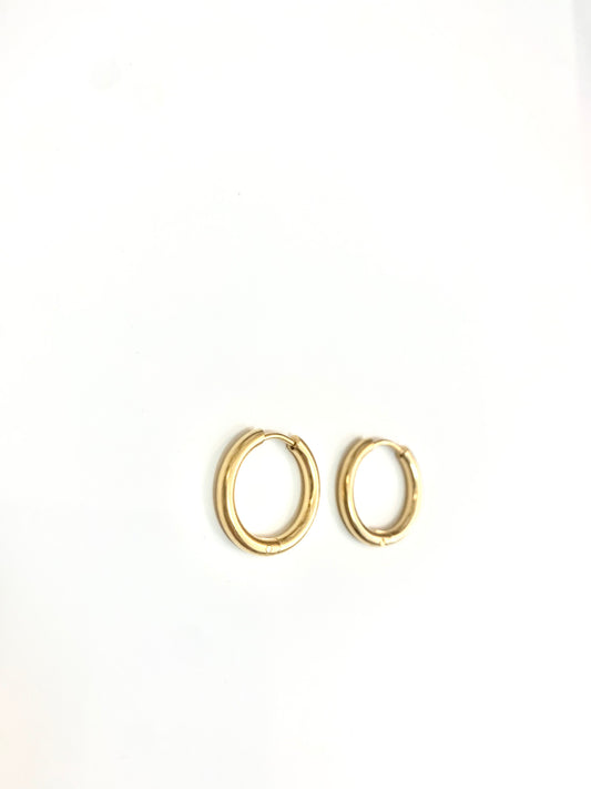 24K gold filled hoop earrings