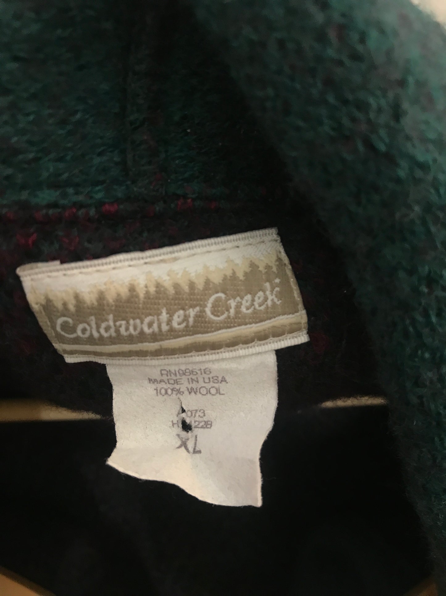 1990s Vintage Coldwater Creek USA 100% wool Sweater