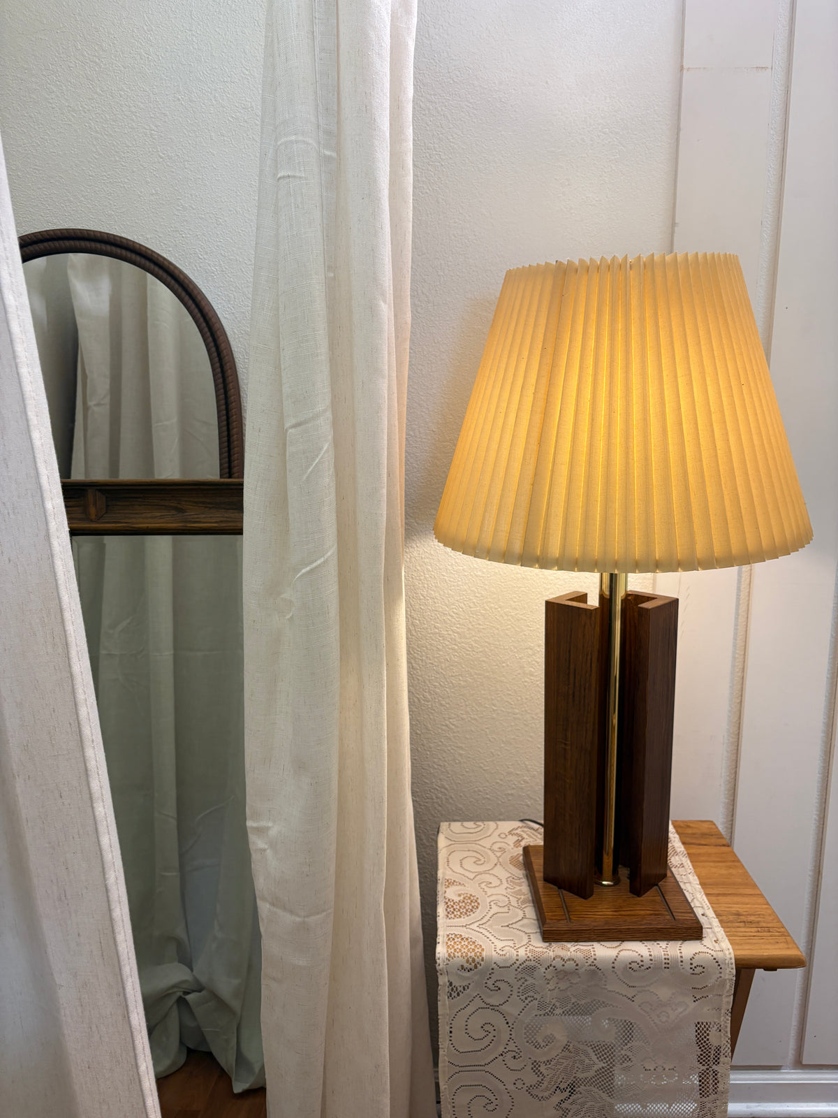 Mid Century Modern Brass Table Lamp
