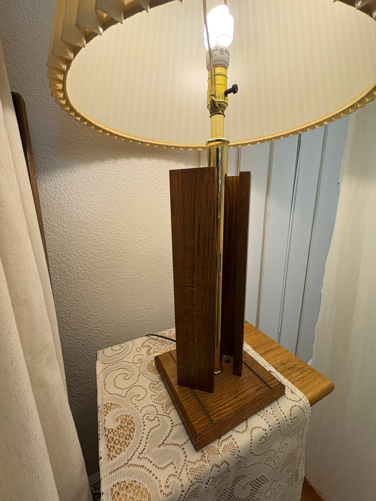 Mid Century Modern Brass Table Lamp
