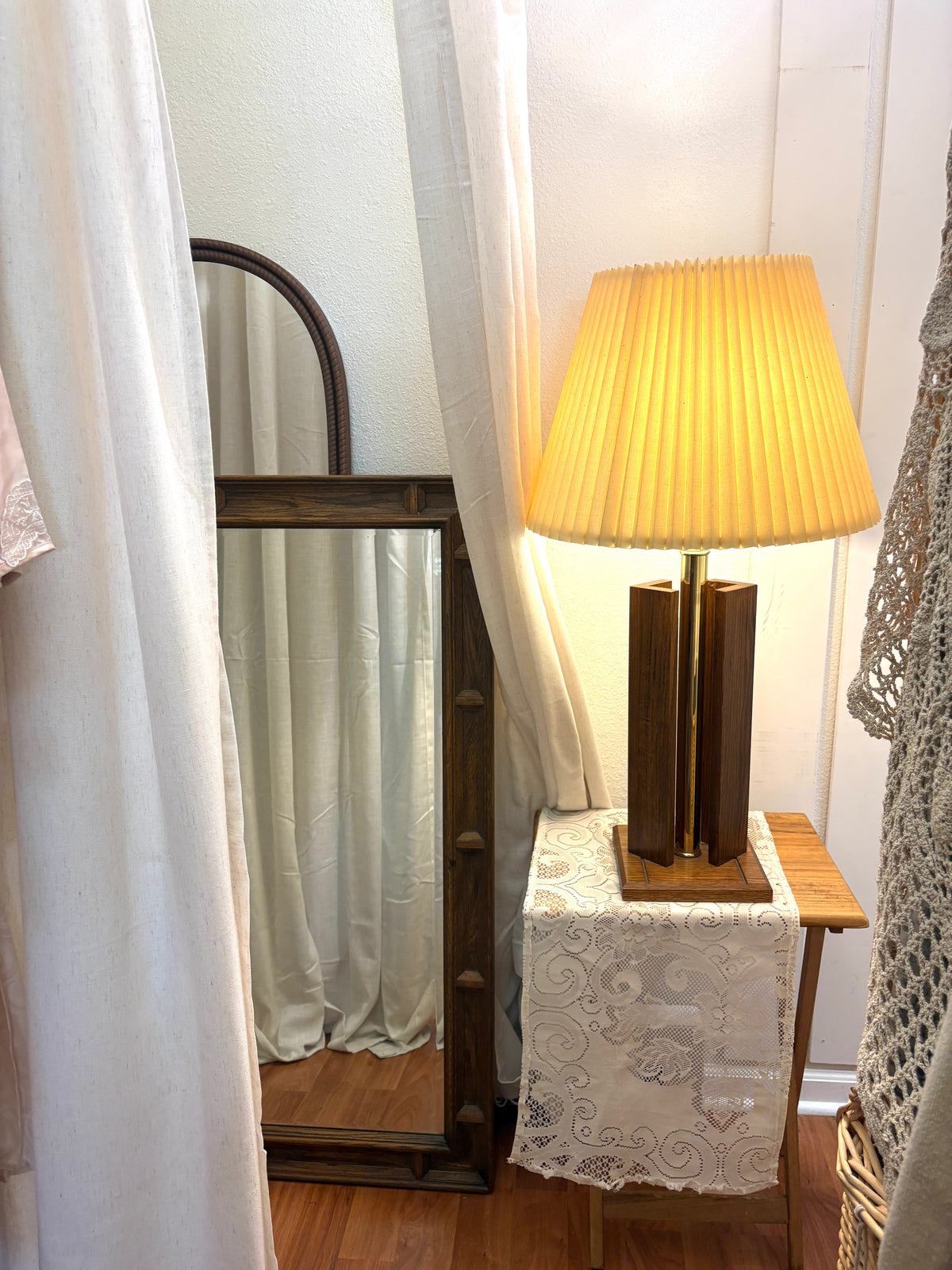 Mid Century Modern Brass Table Lamp