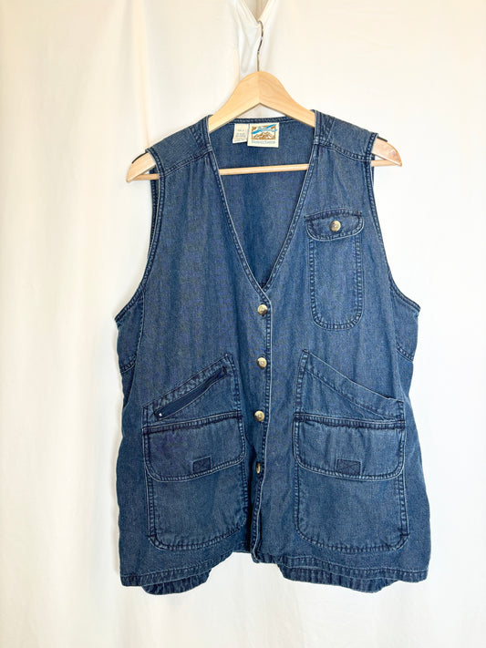 Vintage Travelsmith Denim Vest