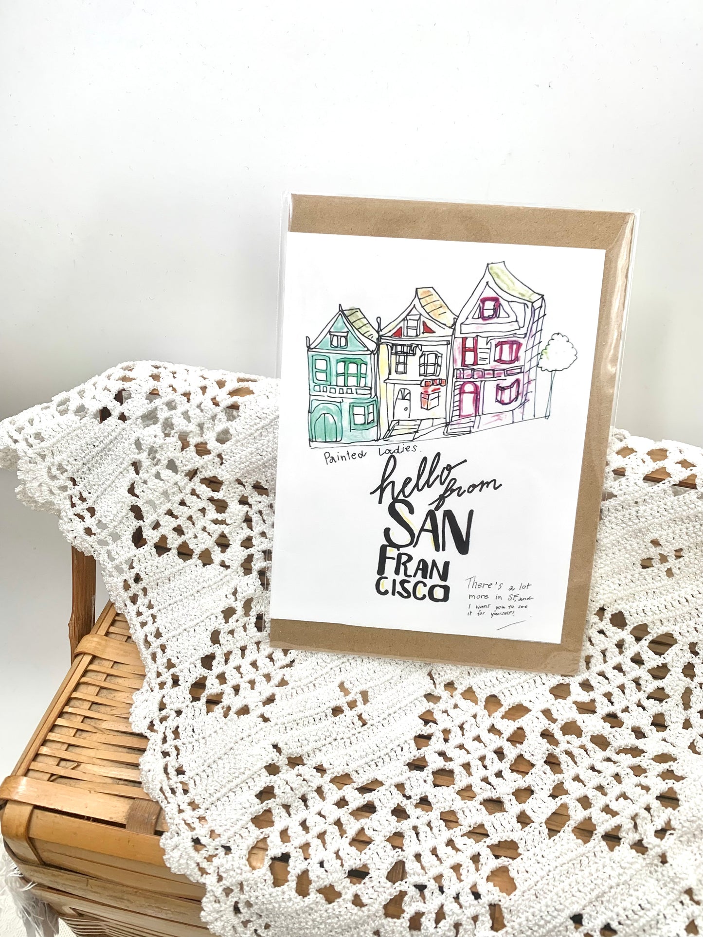 The Painted Ladies Greetings card