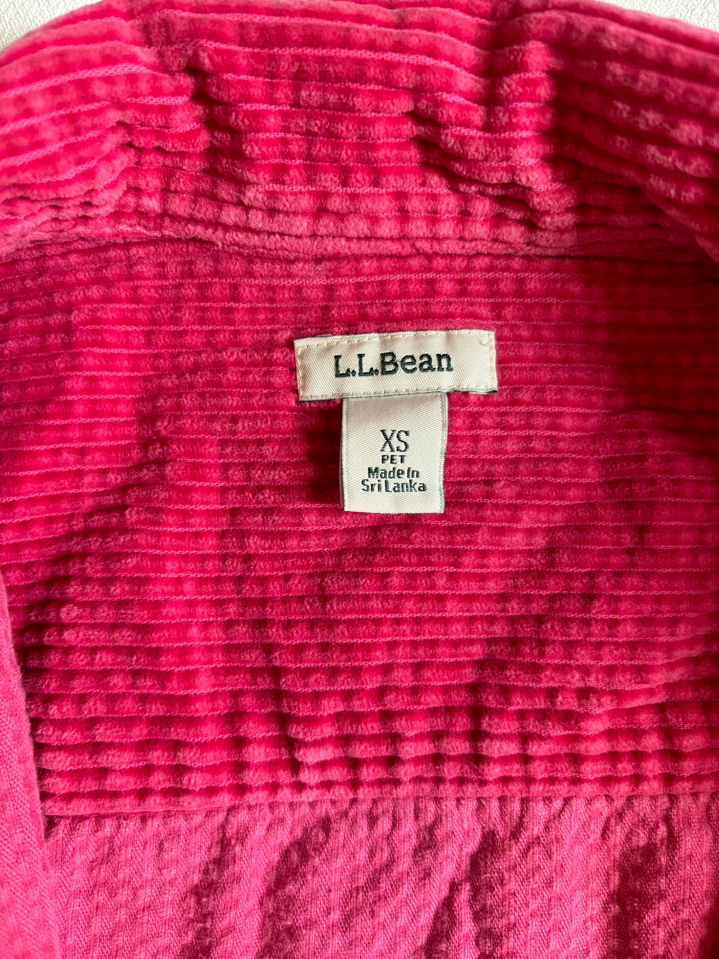 LL Bean Pink to Red