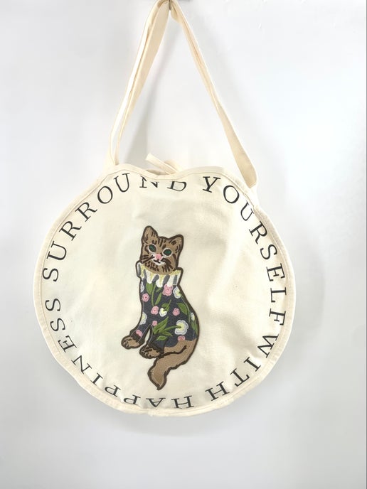 Sweet cat handmade bag